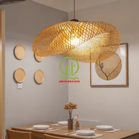 ĐÈN THẢ MÂY TRE KD007