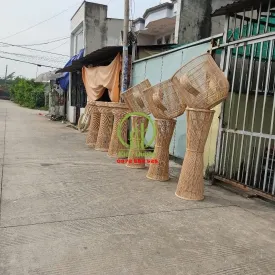 ĐÈN LY MÂY TRE ĐAN KD04