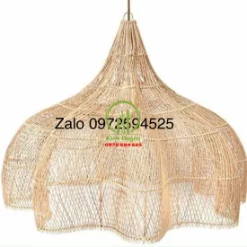 ĐÈN THẢ MÂY TRE ĐAN KD055