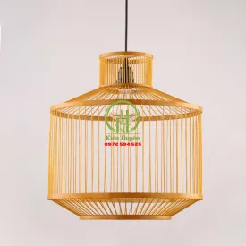 ĐÈN THẢ MÂY TRE KD004