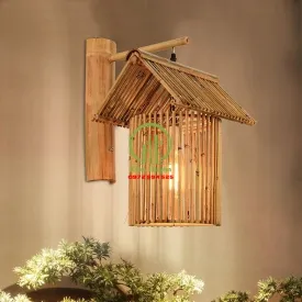 ĐÈN ỐP TƯỜNG MÂY TRE KD007