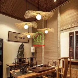 ĐÈN THẢ MÂY TRE KD008