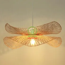 ĐÈN THẢ MÂY TRE KD014