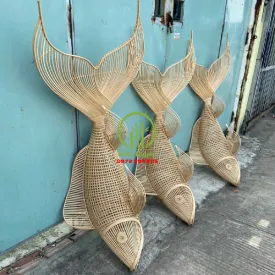 ĐÈN MÂY TRE ĐAN CON CÁ KD201