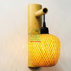 ĐÈN ỐP TƯỜNG MÂY TRE KD004
