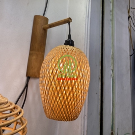 ĐÈN ỐP TƯỜNG MÂY TRE KD005