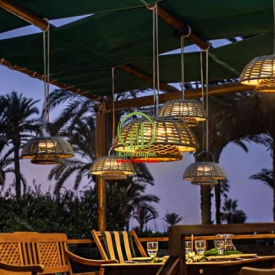 ĐÈN THẢ MÂY TRE KD020