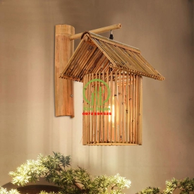 ĐÈN ỐP TƯỜNG MÂY TRE KD007