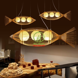 ĐÈN THẢ MÂY TRE KD010