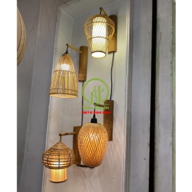 ĐÈN ỐP TƯỜNG MÂY TRE KD006