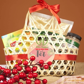GIỎ QUÀ TẾT MÂY TRE 001