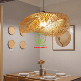 ĐÈN THẢ MÂY TRE KD007