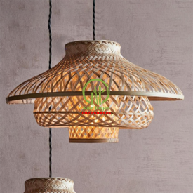 ĐÈN THẢ MÂY TRE KD015