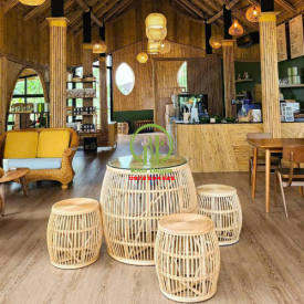 BÀN GHẾ CAFE MẤY TRE KD-022