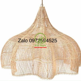 ĐÈN THẢ MÂY TRE ĐAN KD055