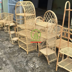 KỆ MÂY TRE ĐAN TRANG TRÍ KDS1