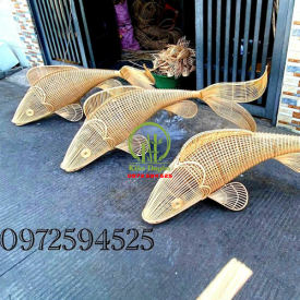 ĐÈN MÂY TRE ĐAN CON CÁ