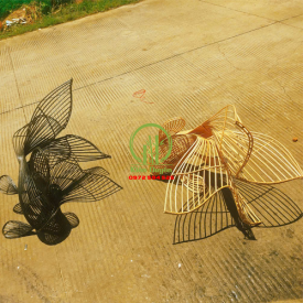 ĐÈN MÂY TRE CON CÁ 