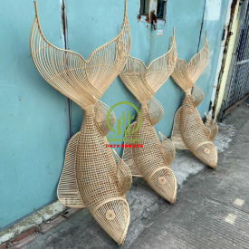 ĐÈN MÂY TRE ĐAN CON CÁ KD201