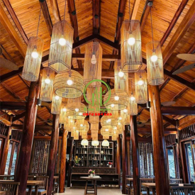 ĐÈN THẢ MÂY TRE ĐAN KD-023