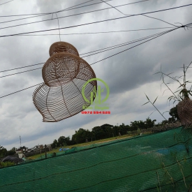 ĐÈN CON ỐC MÂY TRE ĐAN KD03