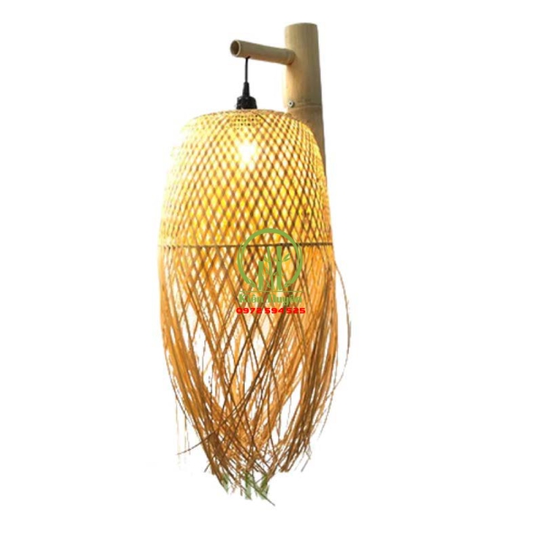 ĐÈN ỐP TƯỜNG MÂY TRE KD002
