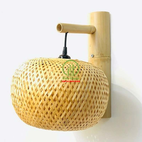 ĐÈN ỐP TƯỜNG MÂY TRE KD003