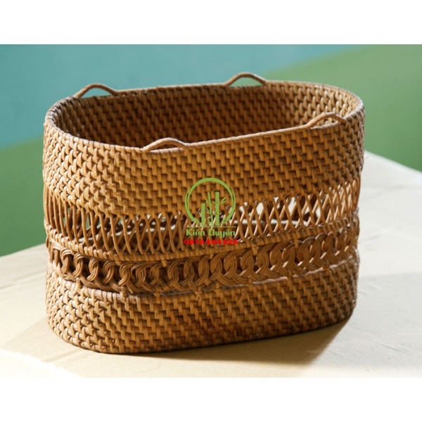 GIỎ MÂY TRE ĐAN KD003