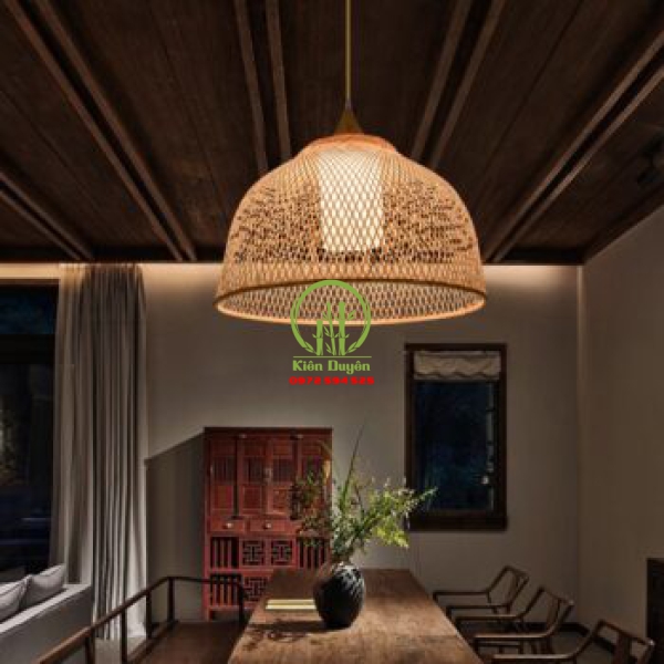ĐÈN THẢ MÂY TRE KD017