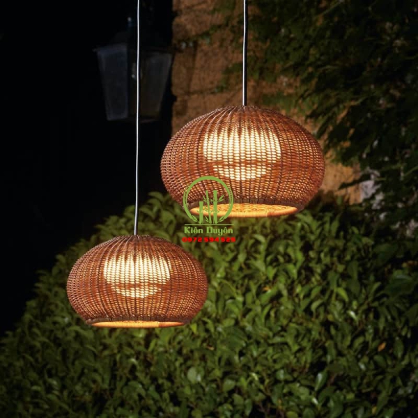 ĐÈN THẢ MÂY TRE KD019