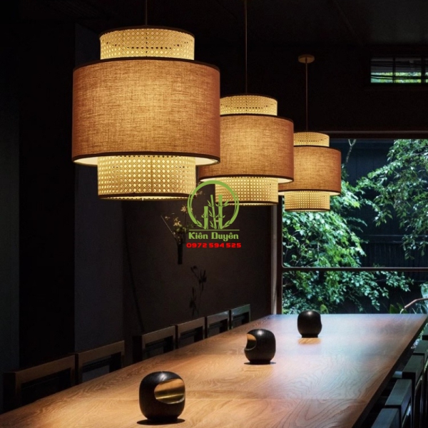 ĐÈN THẢ MÂY TRE KD023