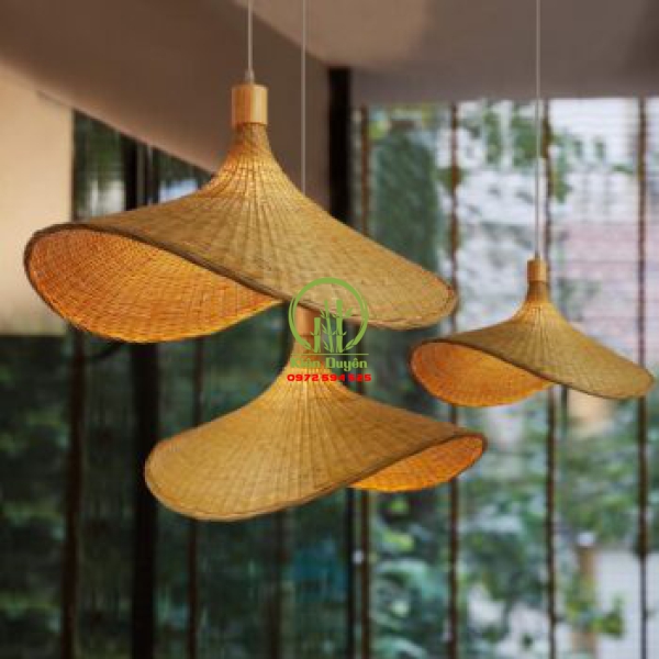 ĐÈN THẢ MÂY TRE KD018