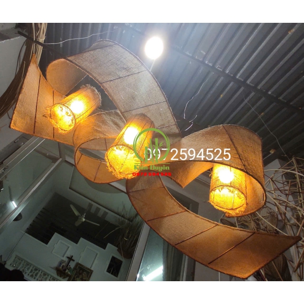 ĐÈN MÂY TRE ĐAN THẢ TRẦN