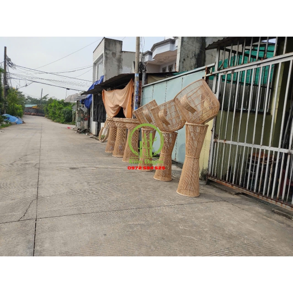 ĐÈN LY MÂY TRE ĐAN KD04